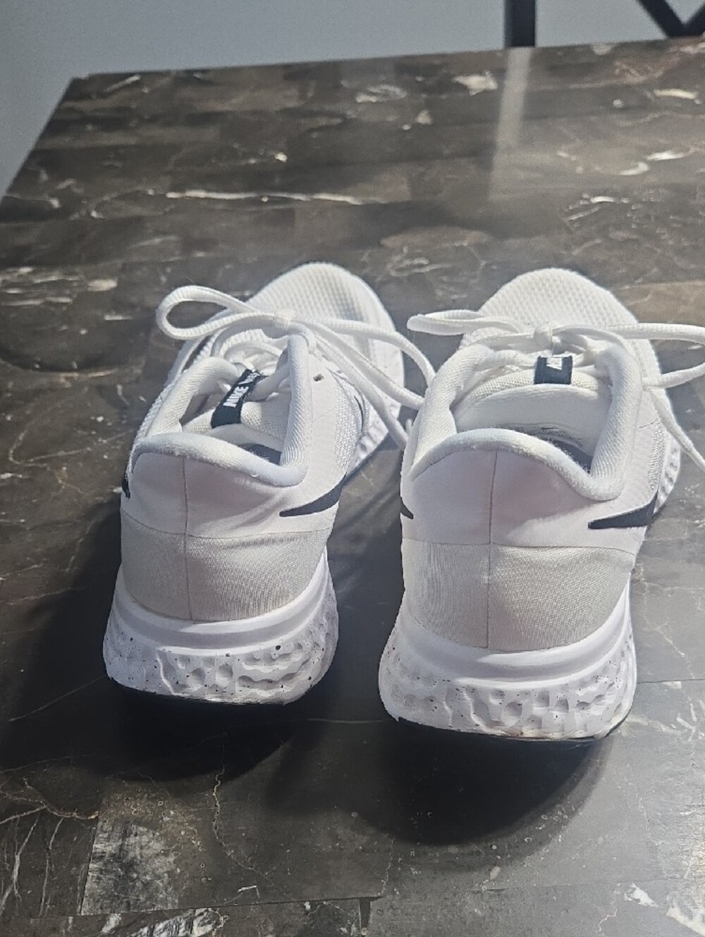 Nike White Women's Athletic Mesh Lace-Up Sneakers - Picture 3 of 10